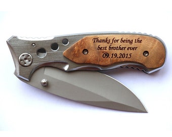 Gifts for Brother, Thanks For Being The Best Brother Ever Engraved Knife, Brother Birthday Gift, Big Brother Gift, Gift From Sister