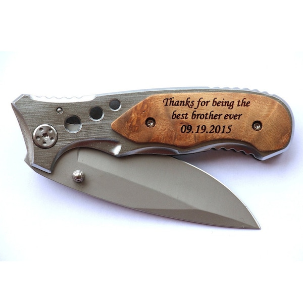 Gifts for Brother, Thanks For Being The Best Brother Ever Engraved Knife, Brother Birthday Gift, Big Brother Gift, Gift From Sister