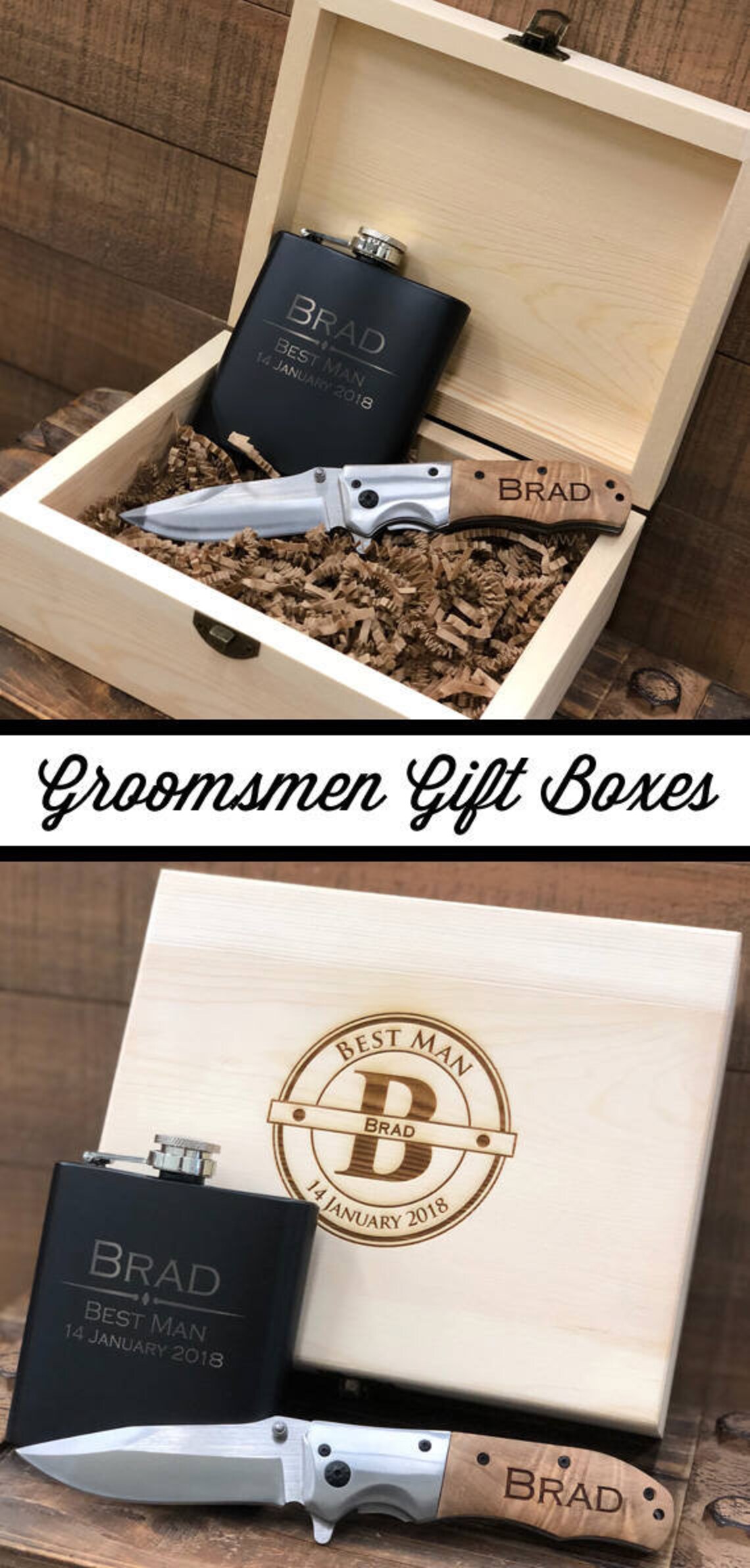Groomsmen Gift Set Groomsman Gift Box Groomsmen Gift Box Etsy