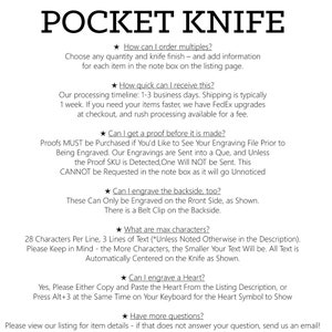 Personalized Pocket Knife, Custom Engraved Wood Handle Folding Hunting Knife, Groomsmen Gift, Gift for Groomsman, Wedding Favors, Knives image 3