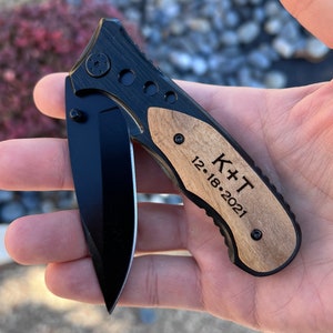 Boyfriend Gift, I love you most Engraved pocket knife, gifts for boyfriend, anniversary gift, Boyfriend Birthday Gift, Gift for Boyfriend image 9