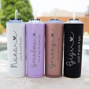 Personalized tumbler for grandma Christmas Gifts For Grandma Best Grandma Gifts For Grandmother Nana Mimi Gigi Grammy From Grandchildren