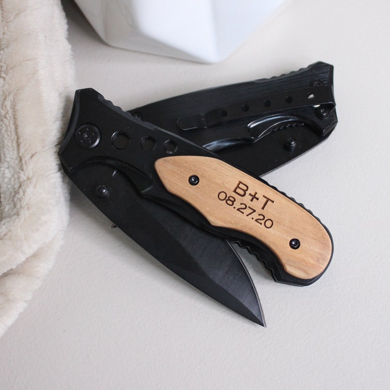 Boyfriend Gift, I love you most Engraved pocket knife, gifts for boyfriend, anniversary gift, Boyfriend Birthday Gift, Gift for Boyfriend image 5