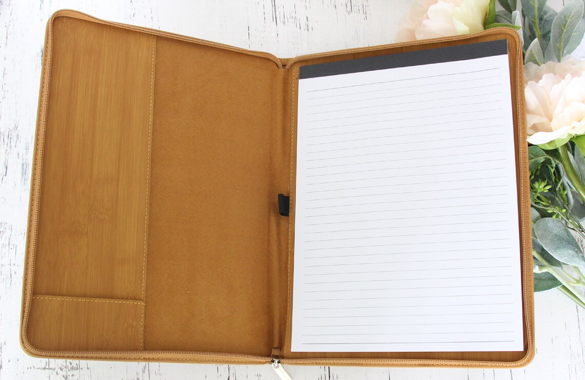 Padfolios for Women Personalized Portfolio With Notepad Etsy