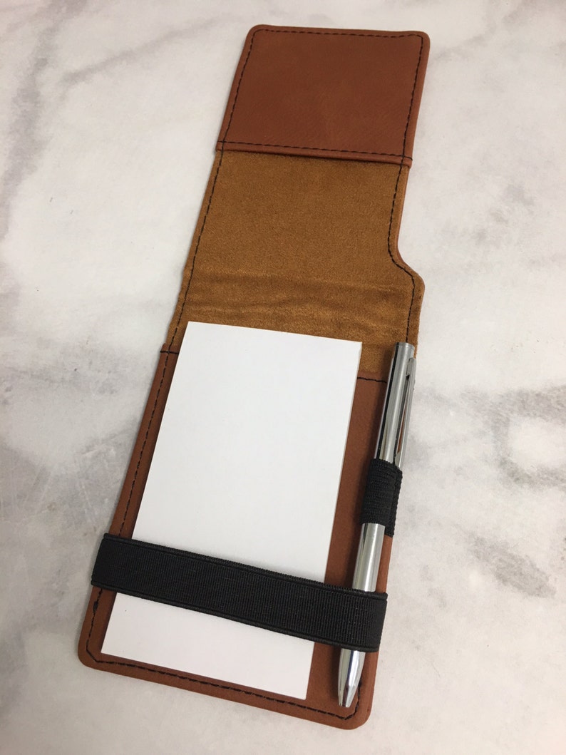 Personalized Notepad Set Leather Notepad holder Groomsmen Etsy