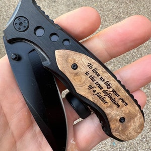 Father, Step Child, Engraved, Step Dad, Knife, Dad, Daddy, Step Father, Stepdad, Blended Family Adopted