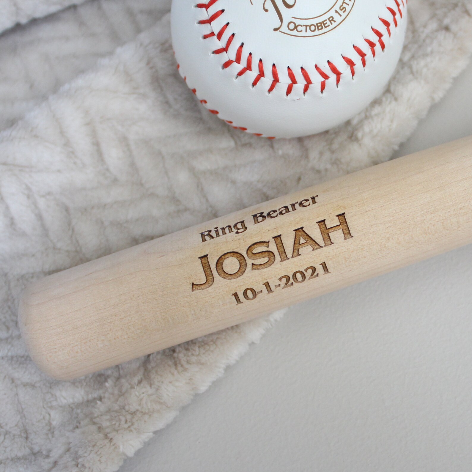 17 Personalized Baseball Bat Ring Bearer Gift Custom Etsy