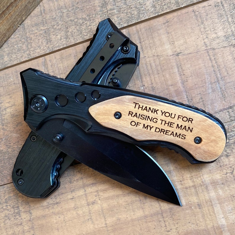 Father of the Groom Gift from Bride Father of the Groom Gift Father of the Bride/Groom Father of Groom Gift from Bride Knife Black