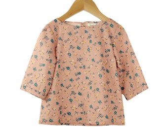 little girl shirt - 100% cotton - light and comfy toddler and teeny shirt - 2T -> 8T EVA - alualiule - Alua Liulé