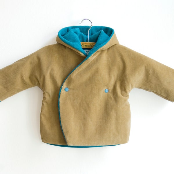 Cord Winterjacke mit Kapuze für Kleinkinder und Babys. Warm und gemütlich Babyjacke. Gr NB -> 4J - VLADO - alualiule - Alua Liulé