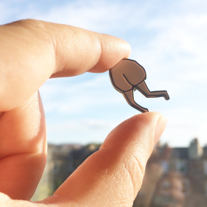 Bum Soft Enamel Pin