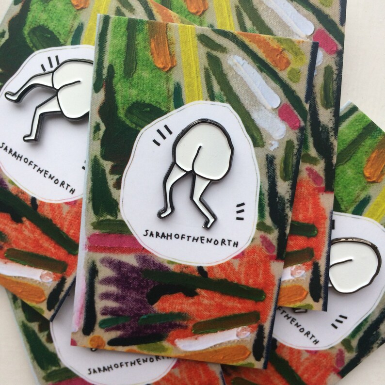 Bum Soft Enamel Pin