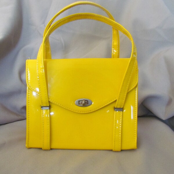 Vintage Yellow Purse Handbag