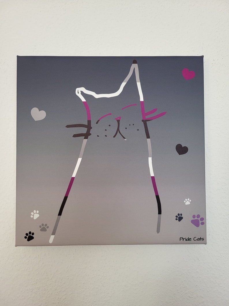 Katze Druck auf Leinwand, Pride Cats Bild 2