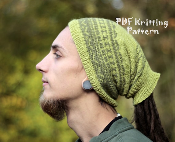 Dreadlock Hat for Man Knitted With Open 
