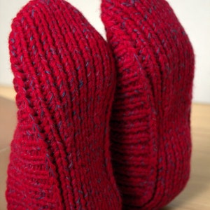 Knitted Slippers without Sewing Irena PDF Pattern Knitting Instructions in English Language image 2