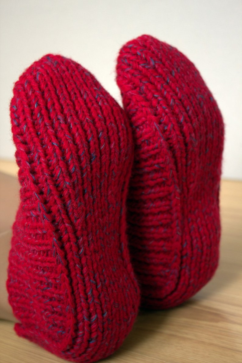 Knitted Slippers without Sewing Irena PDF Pattern Knitting Instructions in English Language image 2