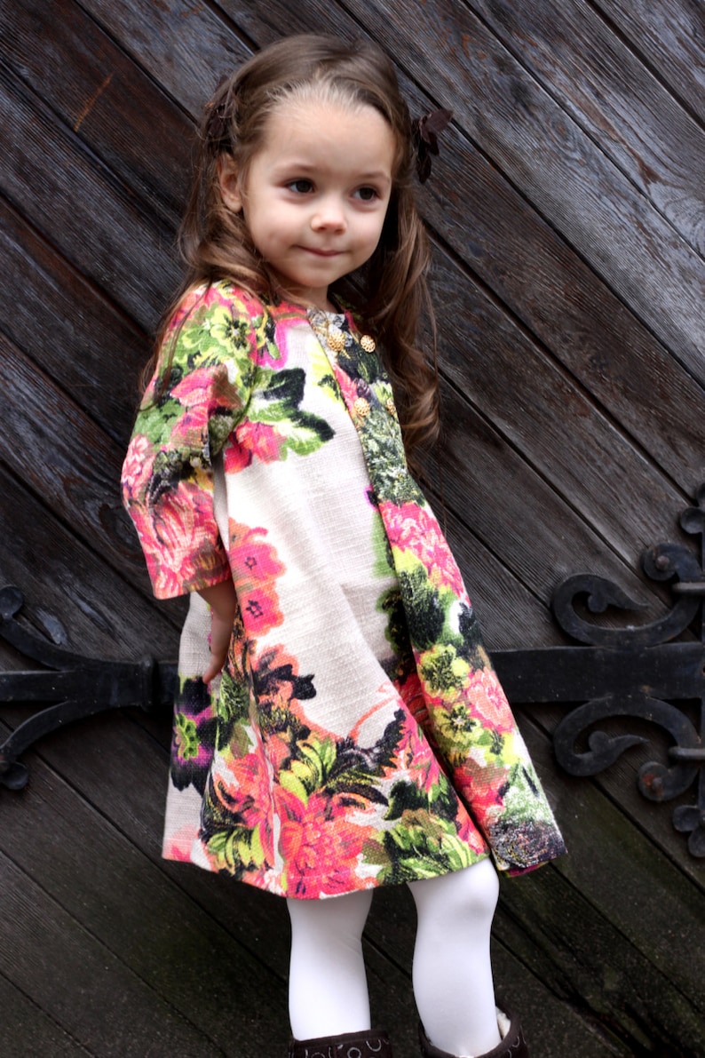 Girls flower dress autumn winter special occasion ny christmas long sleeve birthday baby pink flower multi