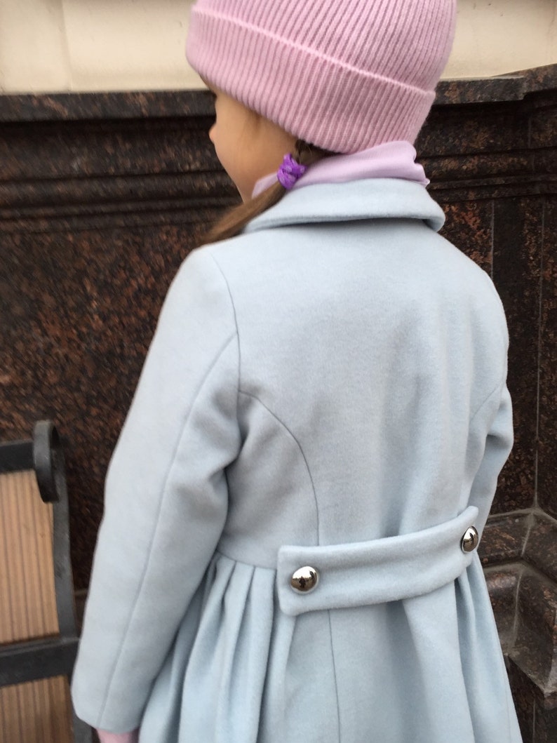 Girls wool coat autumn winter ivory soft special occasion
