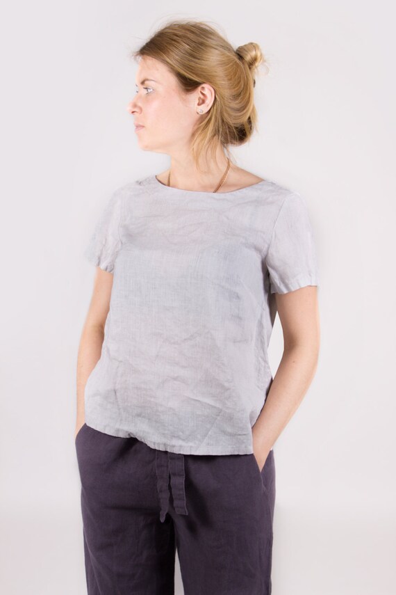 blusas de lino mujer