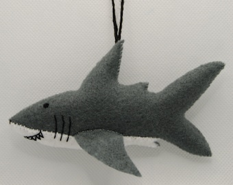 Shark - Hanging, felt decoration