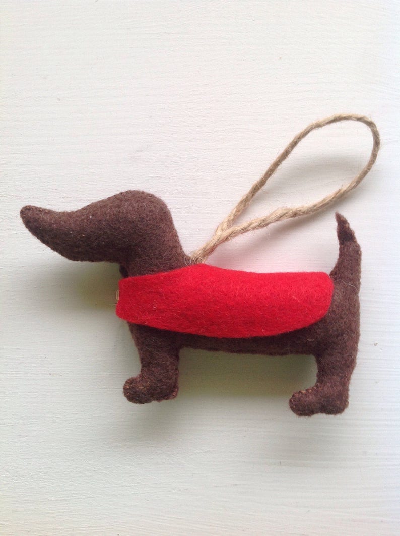 Hanging Sausage/ Dachshund Dog Decoration Etsy UK