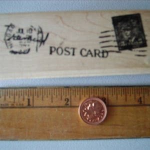 Canada Niagara postmark postage stamp Rubber stamp un-mounted scrapbooking rubber stamping journal image 2