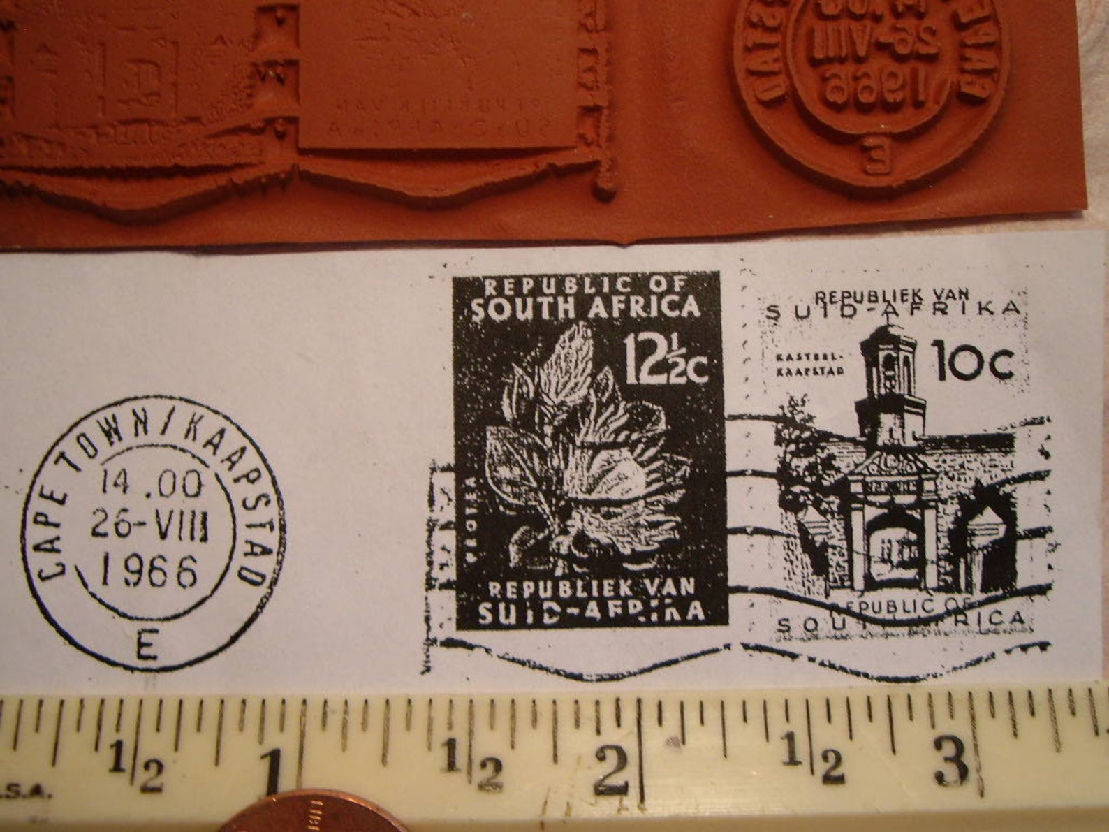 Capetown South Africa Postmark Postage Stamp Rubber Stamp Etsy