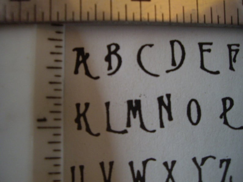 1 8th Inch Tall Complete Alphabet Rubber Stamps Unmounted Etsy
