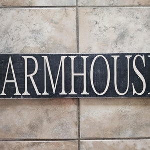 FARMHOUSE Bemaltes Schild Holzschild Handmade Decor