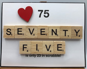 75 Scrabble Card