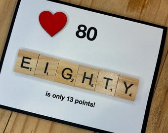 80th Birthday Card