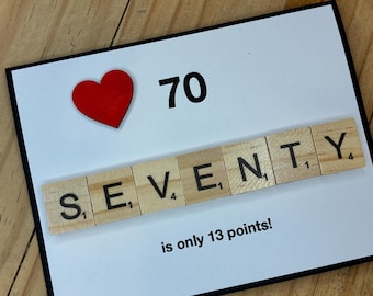 70th Birthday Card