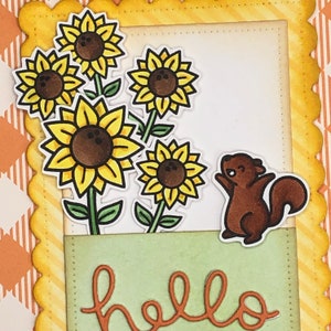 Sunflower Hello Birthday - Etsy