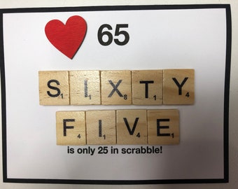 65 Scrabble Card