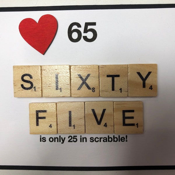65 Scrabble Card