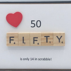 50 is only 14 in scrabble!