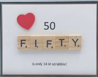 50 is only 14 in scrabble!