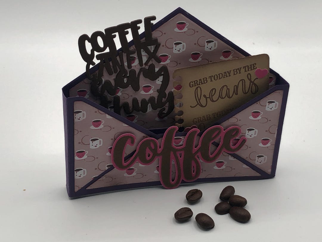 Coffee Envelope Card - Etsy
