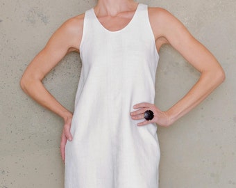 Slip dress sewing pattern PDF, shift dress pattern for women, linen clothing for summer easy sewing patterns for beginners, 2X dress