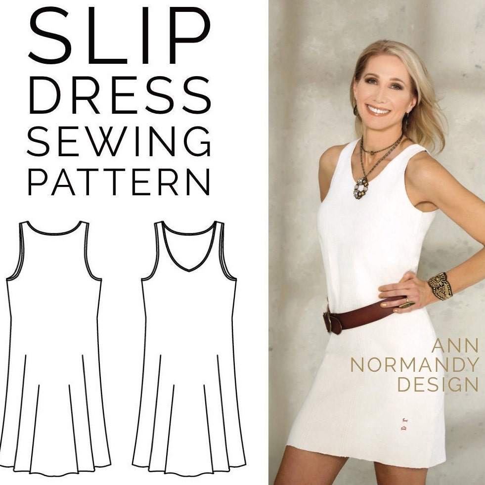 Slip Dress Sewing Pattern PDF, Shift Dress Pattern for Women, Linen Clothing  for Summer Easy Sewing Patterns for Beginners, 2X Dress - Etsy
