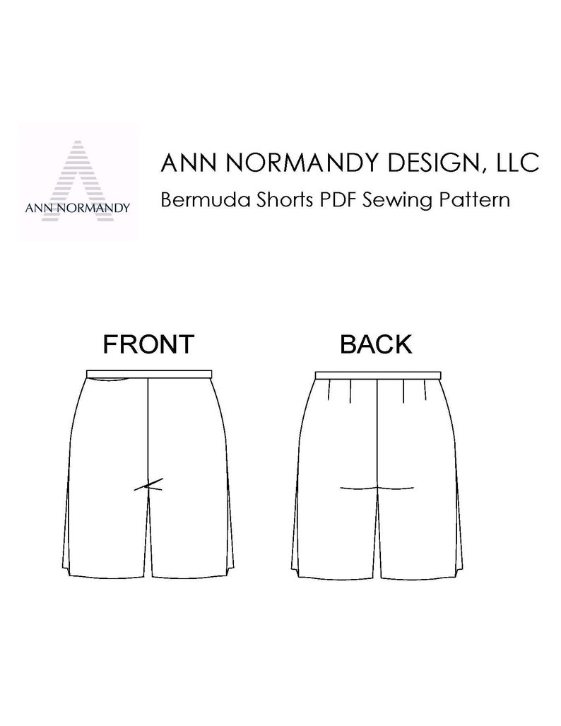 Sewing Patterns for Women Sewing Patterns Bermuda Shorts Etsy