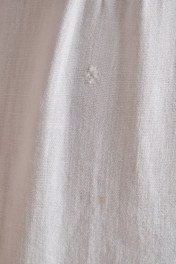 Vintage 1930s 40s floral embroidered linen dress … - image 10