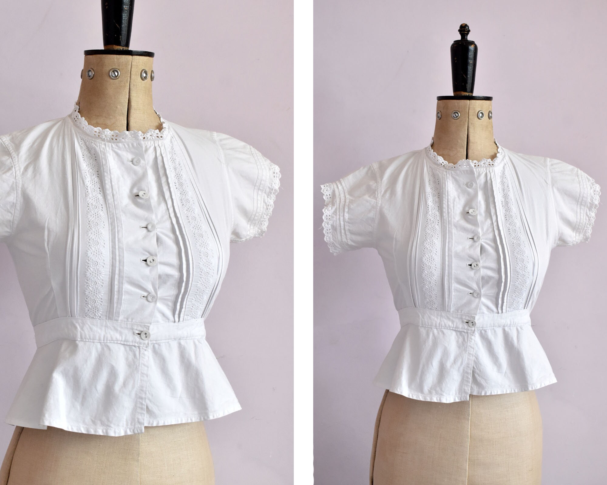 france antique blouse 畝生地　スカラップ france antique blouse 畝生地 スカラップ - メルカリ