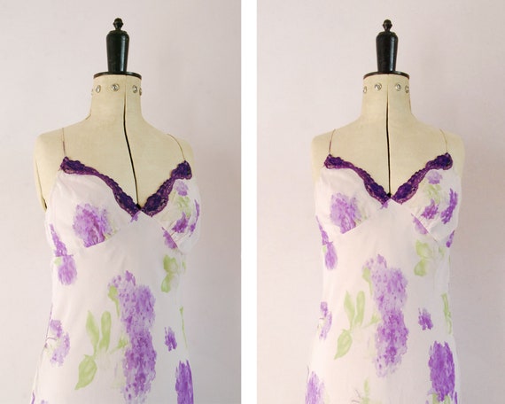 Vintage 1990s Collette Dinnigan hydrangea floral s