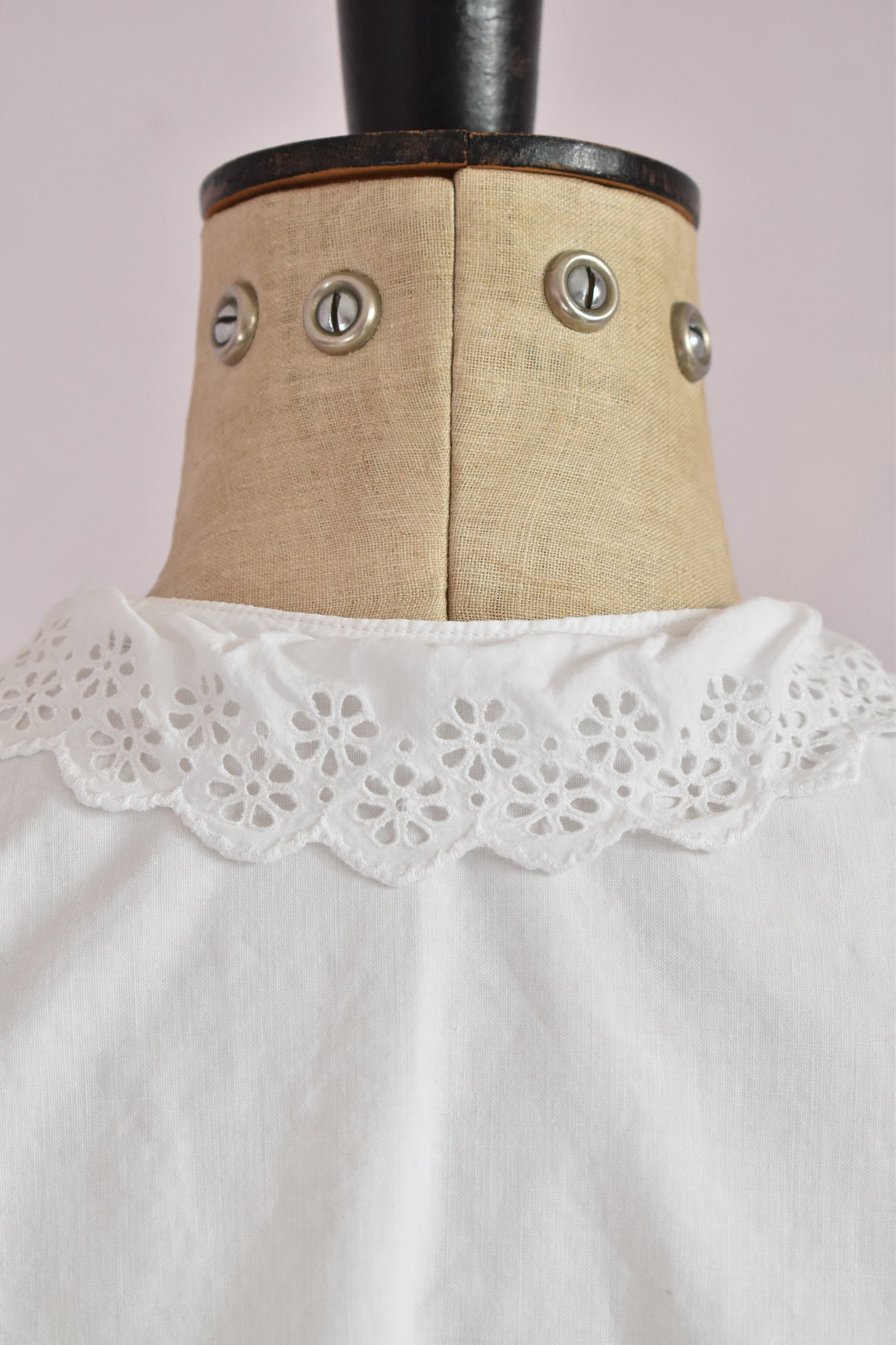 Antique Victorian Edwardian Floral Lace White Cotton Ruffle | Etsy