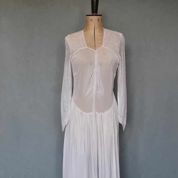 white long sleeve drop waist dress Wynn Drop Waist Linen Dress | Button-Up Long Sleeve