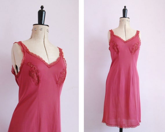 pink lace slip