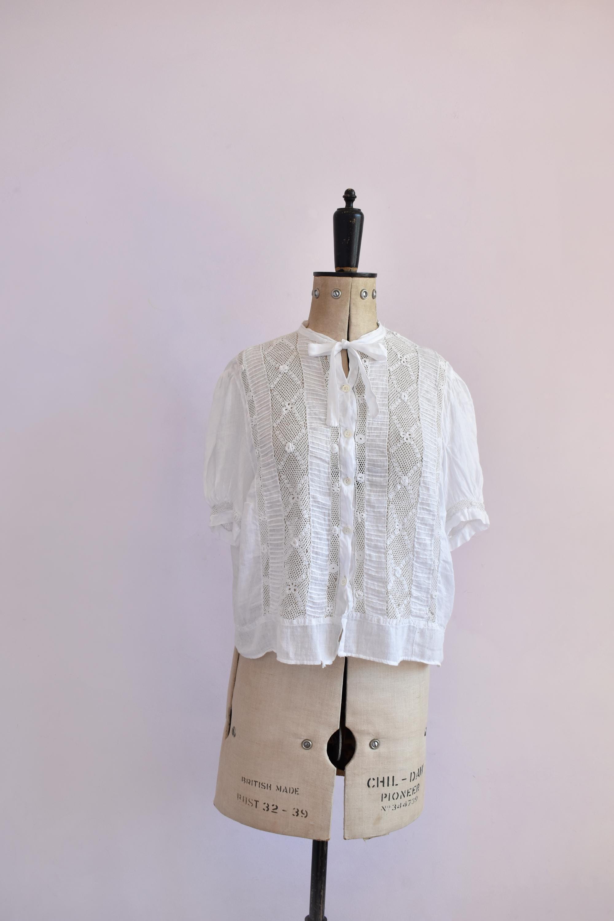 Bow Lace Blouse - Etsy Bow Lace Blouse - Etsy