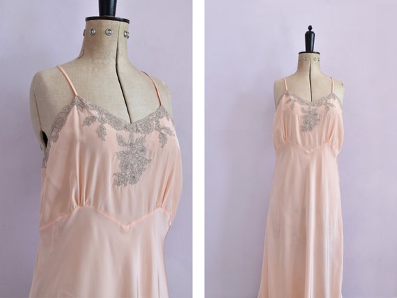 1940s silk satin slip - Gem